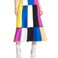 Saia MIDI Colorblocked Feminina Rachel Roy Tamanhos Grandes