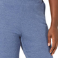 Calça de moletom feminina Karen Scott Sport Fleece Fitness Azul Tamanho X-S