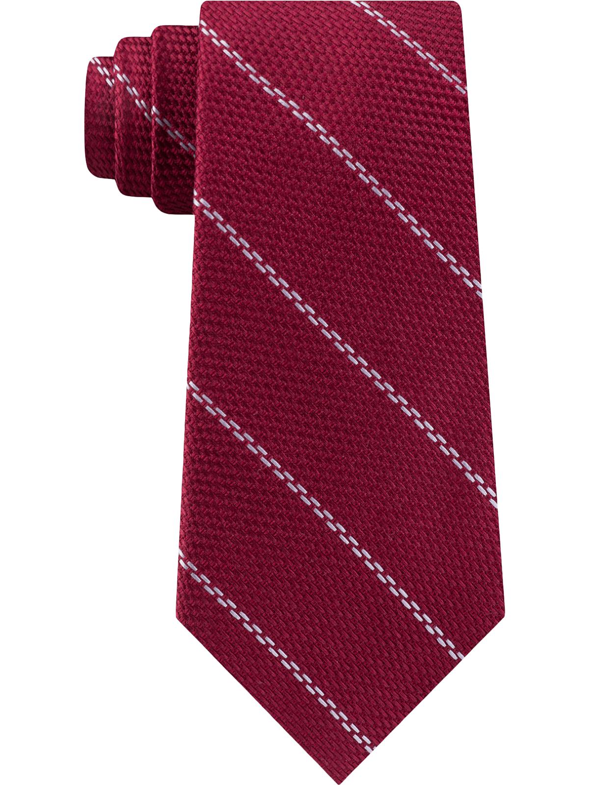 Gravata de seda masculina Michael Kors vermelha tamanho regular