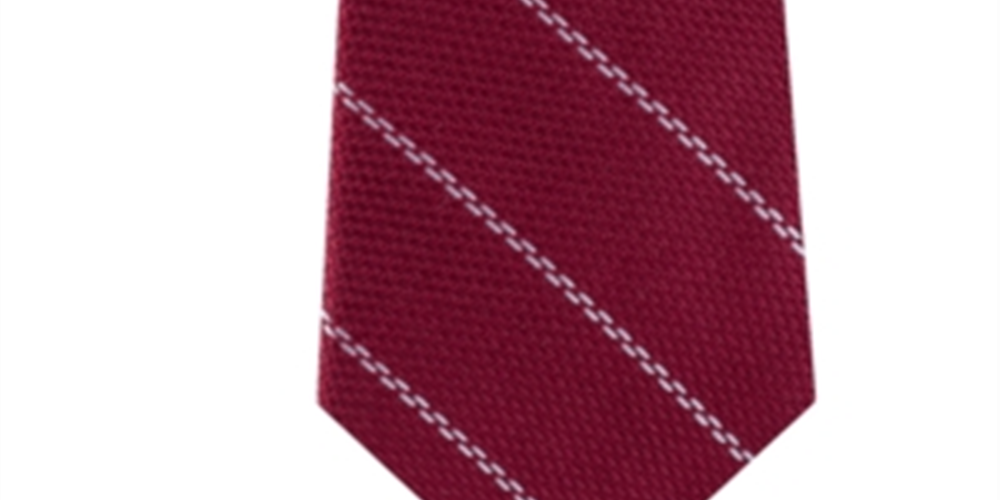 Gravata de seda masculina Michael Kors vermelha tamanho regular