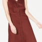 Vestido feminino Alfani com decote em V, sem mangas, marrom, tamanho 8
