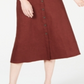 Vestido feminino Alfani com decote em V, sem mangas, marrom, tamanho 8