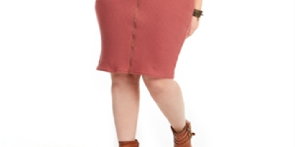 Vestido suéter feminino Planet Gold Trendy Plus sem mangas com zíper frontal marrom tamanho 3X
