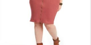 Vestido suéter feminino Planet Gold Trendy Plus sem mangas com zíper frontal marrom tamanho 3X