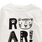 Camiseta estampada First Impressions Baby Boy's Roar, branca, tamanho 12 MOS