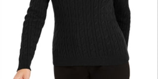 Suéter feminino com estampa texturizada e gola joia, manga comprida, tamanho X-S