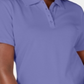 Polo Karen Scott feminino de algodão piquet, roxo, tamanho médio