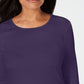 Karen Scott Blusa Feminina Decote Redondo Com Acabamento Em Cetim Roxo Tamanho X-G
