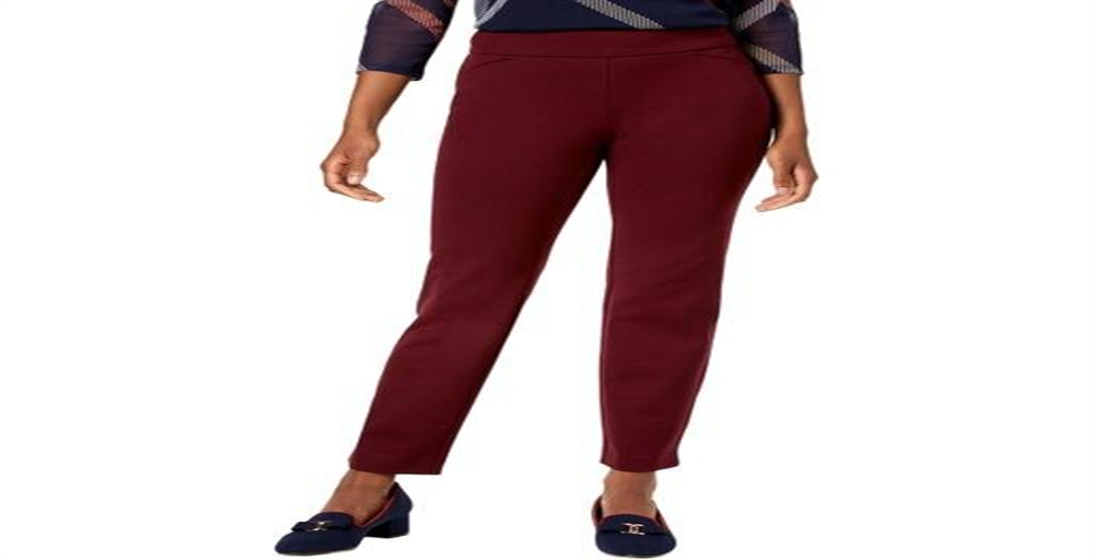 Calça legging feminina Charter Club Cambridge Slim Leg para emagrecimento da barriga, marrom, tamanho 16P