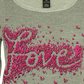 Moletom feminino com estampa Love Print da Style &amp; Co, azul, tamanho 2