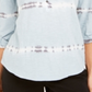 Top Henley Tie Dye de Algodão Feminino Estilo &amp; Co Azul Tamanho Pequeno P