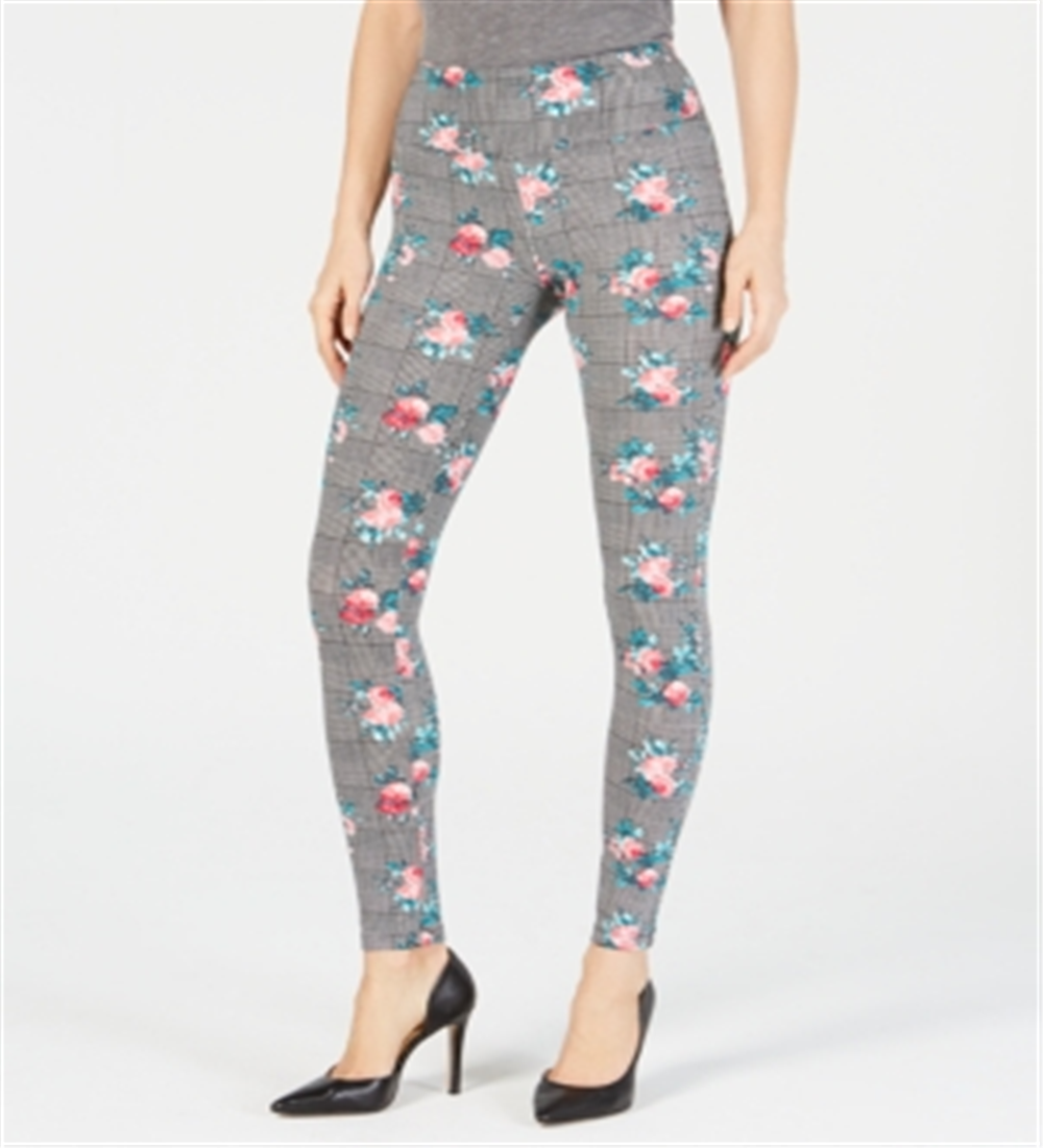 Leggings estampadas femininas INC International Concepts, pretas, tamanho XXL