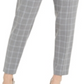 Calça Calvin Klein Feminina Slim Fit com Cinto e Janela Cinza Tamanho 12