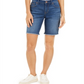 Bermuda feminina estilo &amp; co Raw Edge azul tamanho 4