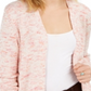 Cardigan de malha mesclado aberto feminino Style &amp; Co, rosa, tamanho médio
