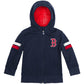 Cubcoats Transforming 2 em 1 unissex Boston Red Sox com capuz e pelúcia macia azul