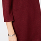 Karen Scott Suéter Feminino Gola Canoa Marmoreado Vermelho Tamanho X-S