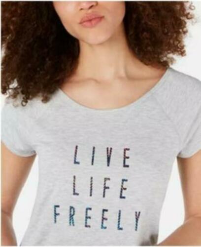 Camiseta feminina de manga curta Ideology, cinza, tamanho G