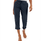 Calça utilitária com punho e fecho pull-on feminina Style &amp; Co, azul, tamanho 2