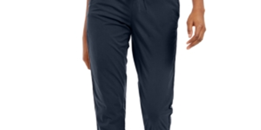 Calça utilitária com punho e fecho pull-on feminina Style &amp; Co, azul, tamanho 2
