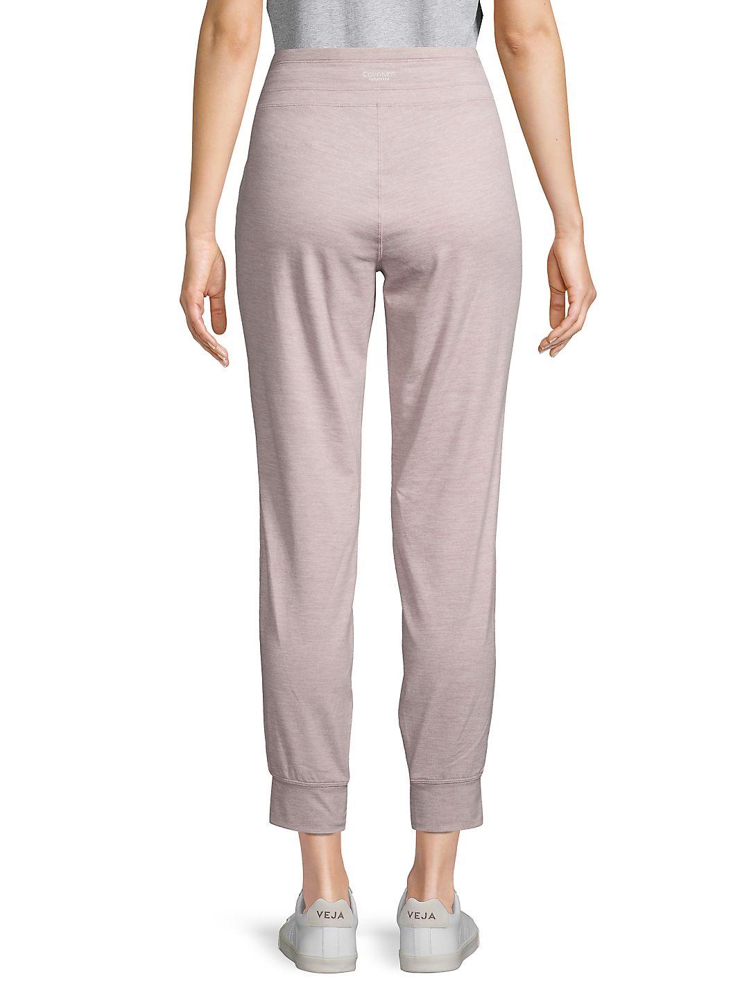 Calça jogger feminina Calvin Klein Performance cintura alta rosa tamanho pequeno
