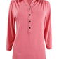 Camisa polo feminina de malha Charter Club rosa tamanho médio