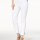 Jeans skinny de crochê feminino Style &amp; Co, tamanho 4, branco