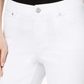 Jeans skinny de crochê feminino Style &amp; Co, tamanho 4, branco