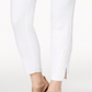 Jeans skinny de crochê feminino Style &amp; Co, tamanho 4, branco