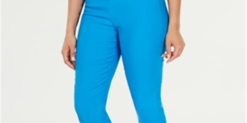 Calça skinny feminina Charter Club Tummy Control, azul, tamanho 10