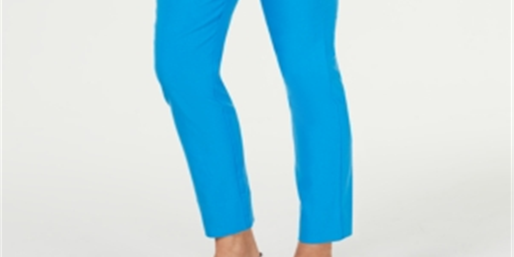 Calça skinny feminina Charter Club Tummy Control, azul, tamanho 10