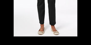 Calça feminina Charter Club Pull-on Ponte Knit Roxa Tamanho 4 Petite