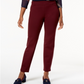 Calça feminina Charter Club Pull-on Ponte Knit Roxa Tamanho 4 Petite