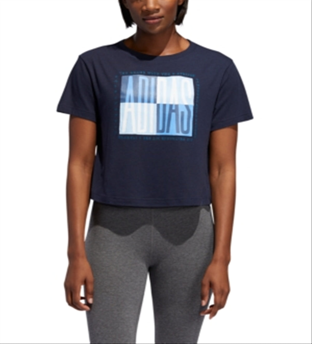 Camiseta Adidas Global Citizen Essentials Feminina Azul Tamanho XX-G