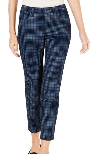 Calça jeans feminina Charter Club Bristol estampada, azul, tamanho 12