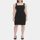 Vestido curto bordado feminino Tommy Hilfiger, preto, tamanho 10