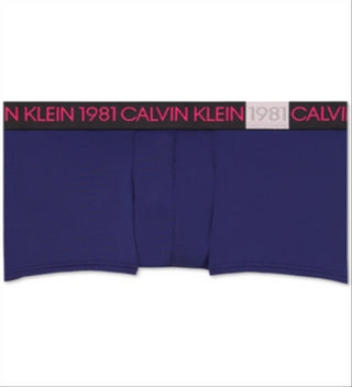 Cueca Boxer Masculina Calvin Klein 1981 Cós Baixo Roxo Tamanho X-G