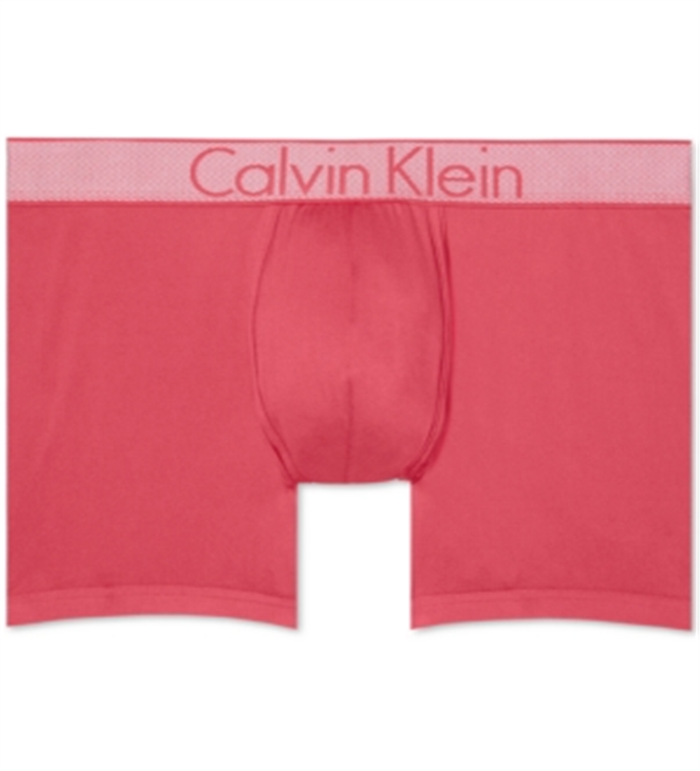 Cueca boxer elástica personalizada Calvin Klein masculina rosa choque tamanho extragrande