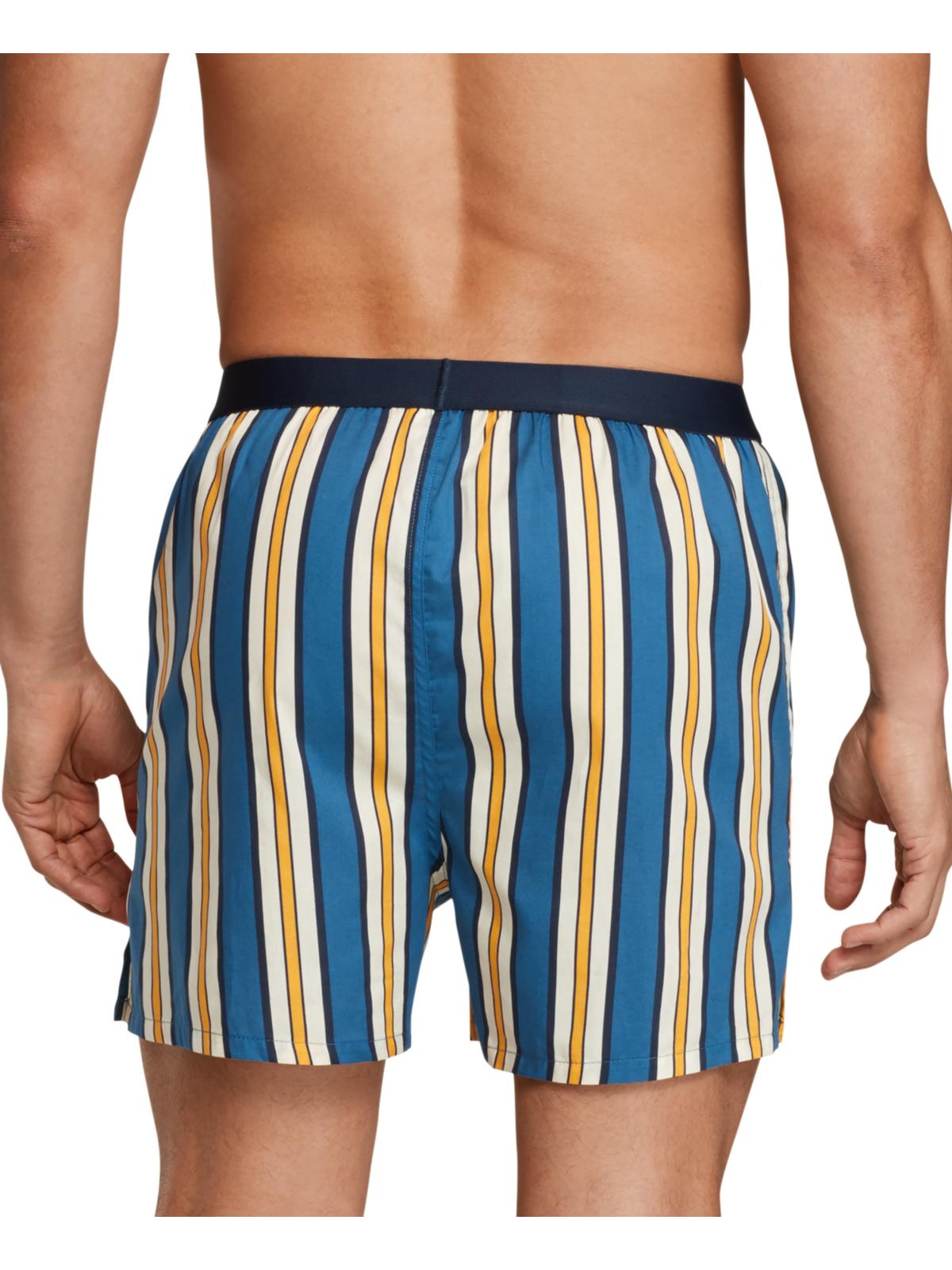Tommy Hilfiger Boxer Masculino Listrado Azul Tamanho Médio
