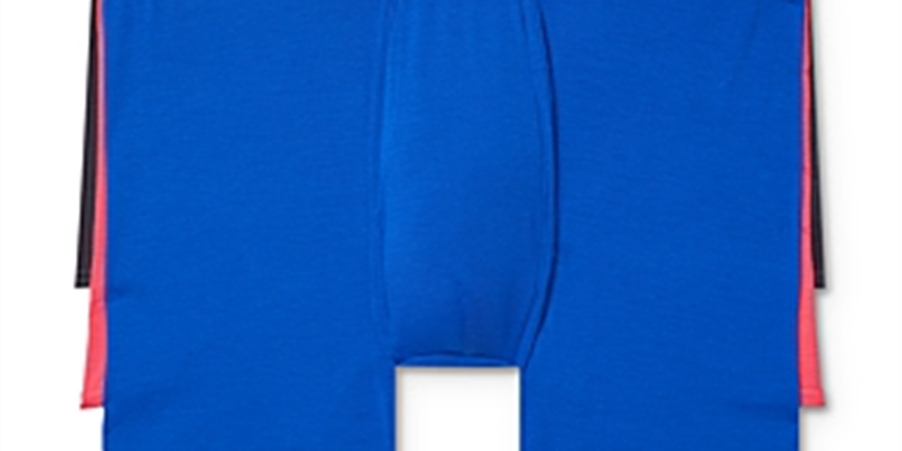 Pacote com 3 cuecas boxer masculinas Calvin Klein, azul, tamanho extragrande