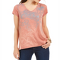 Camiseta feminina com estampa gráfica Style &amp; Co Paisley Shimmer, tamanho pequeno M