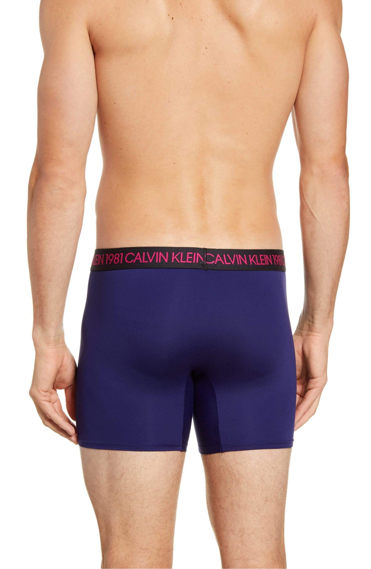 Cueca Boxer Calvin Klein Masculina Bold Cotton Stretch Azul Marinho Tamanho X-G