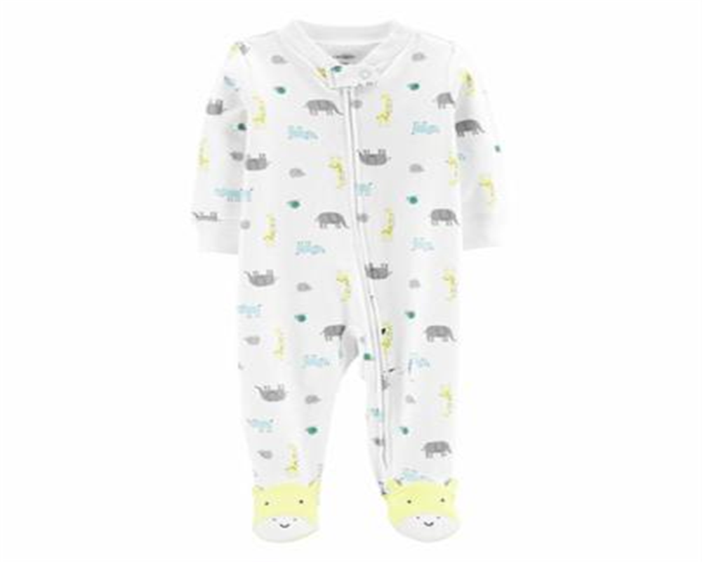 Carter's Baby Boy's Footed Sleep &amp; Play Branco Tamanho 9MOS
