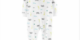 Carter's Baby Boy's Footed Sleep & Play White Size 9MOS