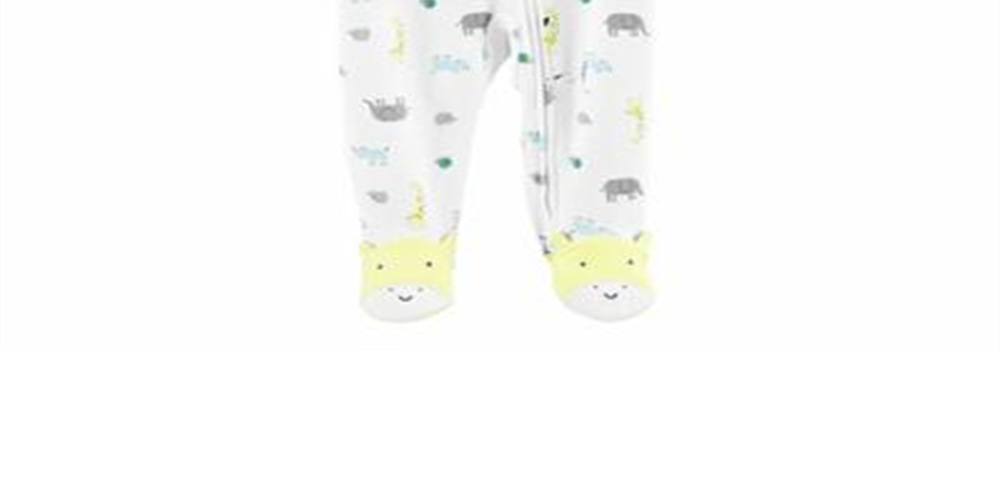 Carter's Baby Boy's Footed Sleep &amp; Play Branco Tamanho 9MOS