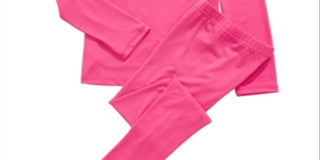 Conjunto de 2 peças de blusa e calça da Max &amp; Olivia Little &amp; Big Girl, rosa, tamanho GG