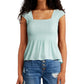 Blusa franzida Ultra Flirt Junior Azul Tamanho P
