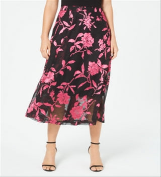 Alfani Women's Floral Print A Line Skirt Pink Size 2 Petite