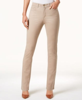 Charter Club Women's Lexington Straight Leg Jeans Almond Size 16S