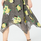 Vestido MIDI Floral Vichy Feminino INC International Concepts Azul Floral Tamanho Pequeno P